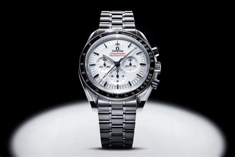 white omega speedmaster moonwatch|Omega Speedmaster white chronograph.